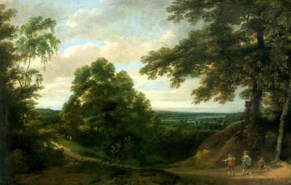 Wooded Landscape with Distant View