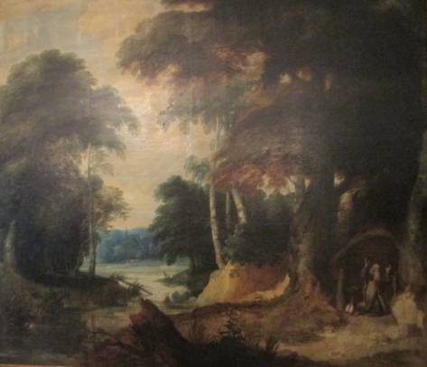 Wooded Landscape with Saint Anthony