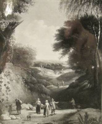 An Extensive Wooded Landscape, with Travellers