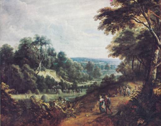 Hilly Landscape with Peasants