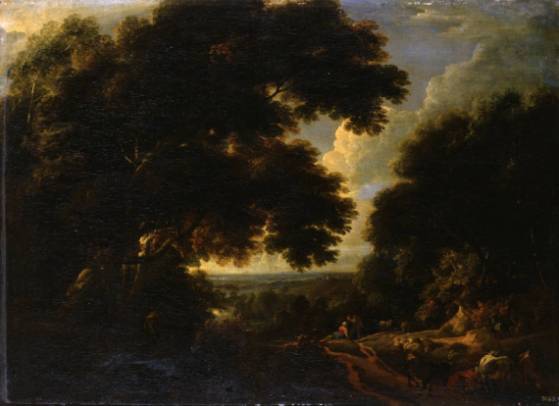 Wooded Landscape with Resting Sheperds