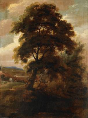 Landscape with a Large Tree and a Gallows