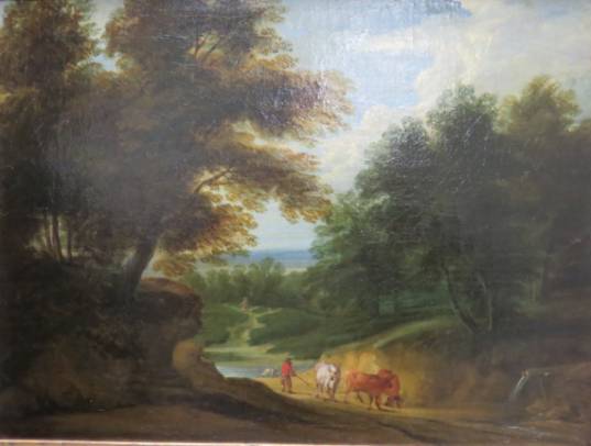 Landscape with Cows in a Sunken Road