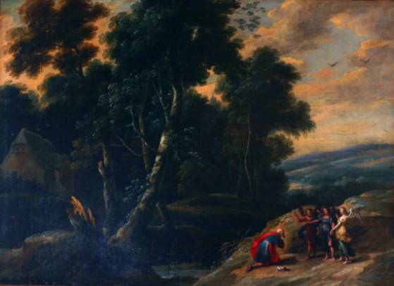 Landscape with Abraham and The Tree Angels