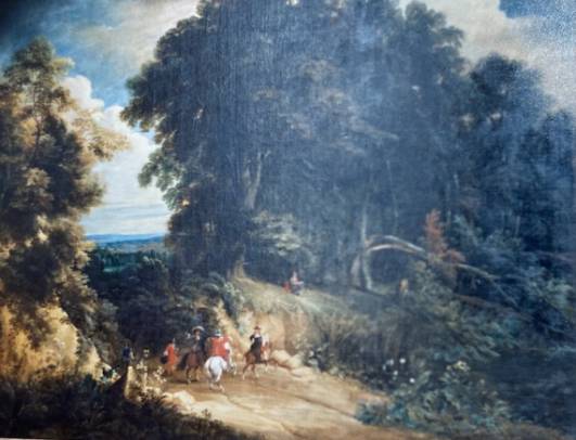 A Group of Horsemen in a Wood