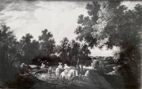 Elegant Riders in a Glade