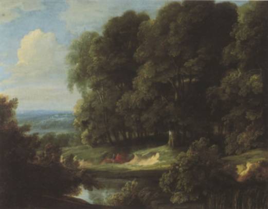 Wooded Landscape with Travellers on a Path