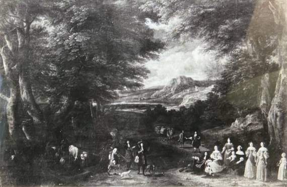 Landscape with a Family Group and Sportsmen