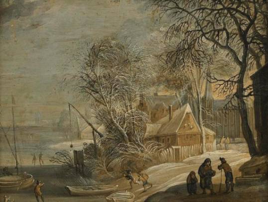 Dutch Village in Winter