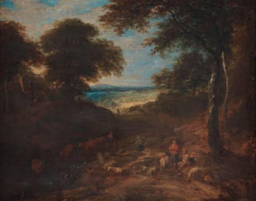 Pastoral Landscape with Shepherds