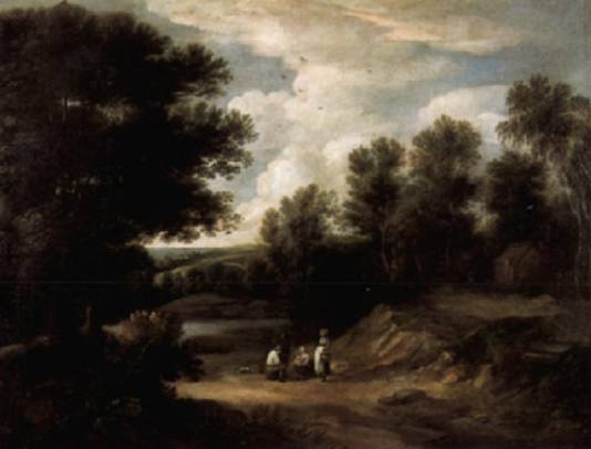 Landscape with Figures by a River