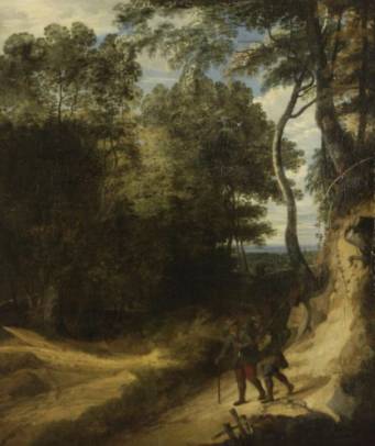 Wooded Landscape with Travellers