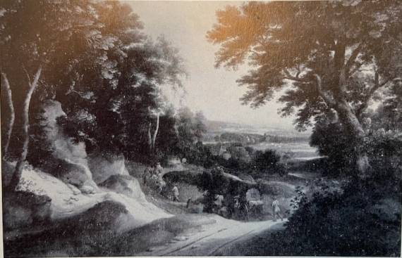 Wooded Landscape with Travellers in a Sunken Road