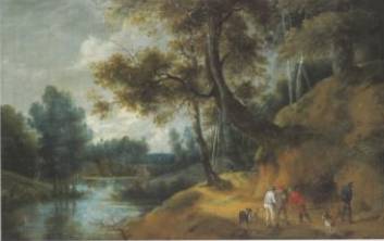 Wooded Landscape with a House near a Pond