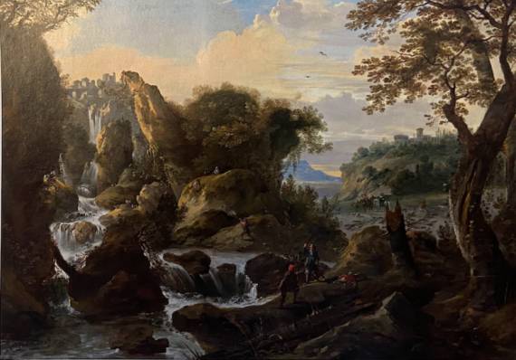 Landscape with a Waterfall and Figures