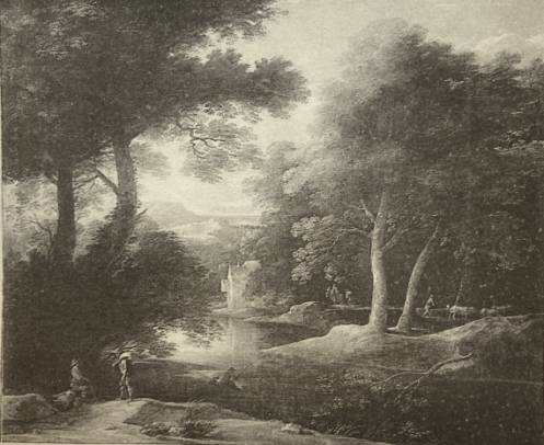 Jacques d'Arthois - Wooded Landscape with Figures