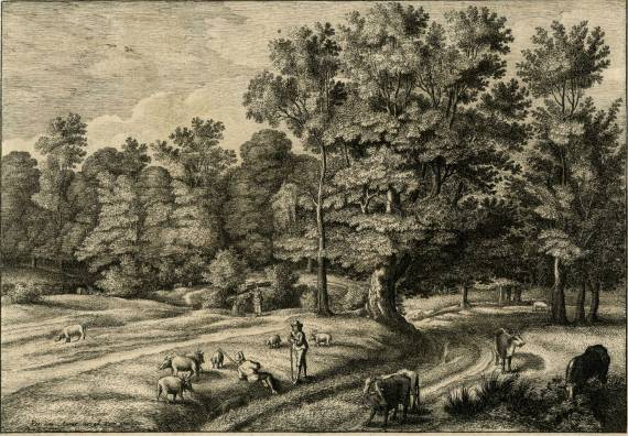 Cattle and Pigs Herders in a Wooded Landscape (I)