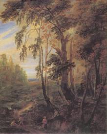 Landscape with High Trees