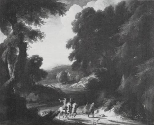 A Wooded Landscape with Travellers