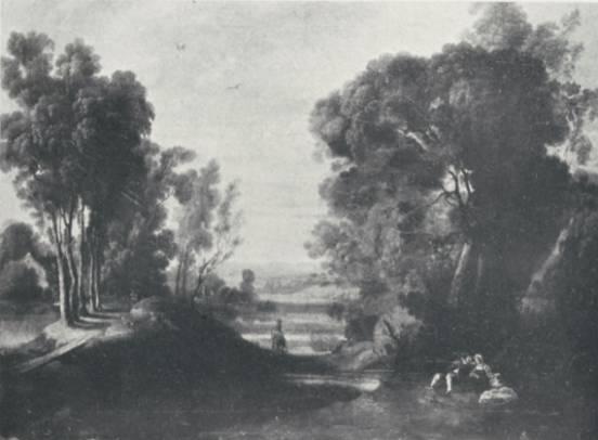 Landscape with High Trees and Figures