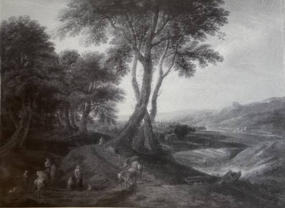 A Classical Landscape with Herdsman and Cattle on a Path