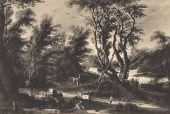 Wooded Landscape with Figures