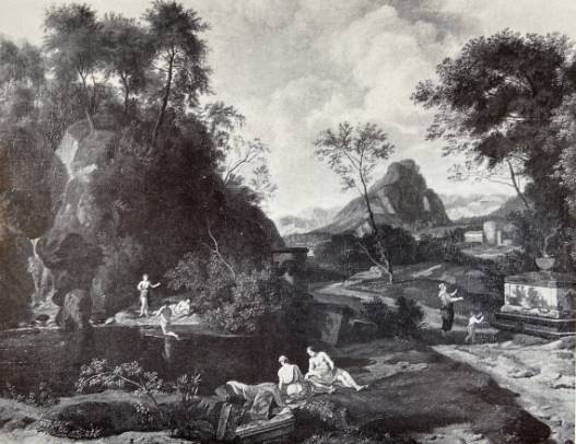 Jacques d'Arthois - Wooded Landscape with Women Bathing