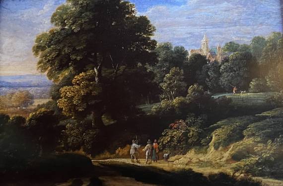 Animated Landscape with a Castle in the Distance