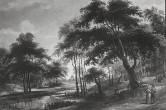 River Landscape with Figures