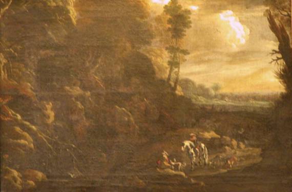 A Landscape with Hunstmen