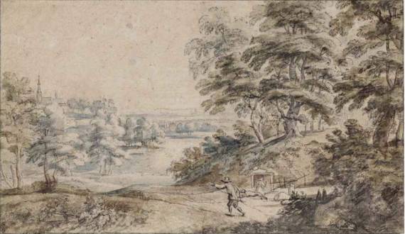 A Wooded Landscape with a Hunter