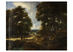 Work 1067: Landscape with Huntsmen en Dogs