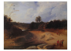 Work 46: Landscape with Peasants in a Sandy Wood by a Pool