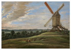 Windmill Dominating a Panomaric Landscape