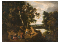 Work 6053: Large Landscape with the Rest on the Flight to Egypt 