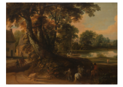 Work 6064: Landscape with a Group of Trees at the Shore of a Lake