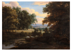 Work 5164: Wooded Landscape with a River