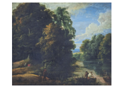 Work 6108: River Landscape with Figures