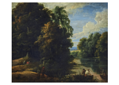 Work 6108: River Landscape with Figures