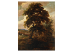 Work 6122: Landscape with a Large Tree and a Gallows