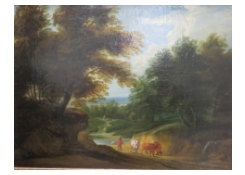 Work 6144: Landscape with Cows in a Sunken Road