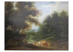 Work 6144: Landscape with Cows in a Sunken Road