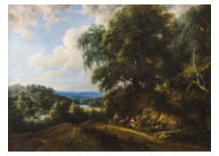 Work 6184: Wooded Landscape with Travellers