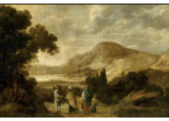 Work 6274: Woody Landscape with Gypsies Telling a Gentleman&#039;s Fortune