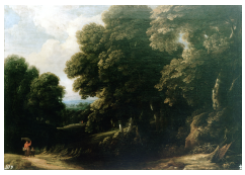 Work 6322: Wooded Landscape with Woman and Child