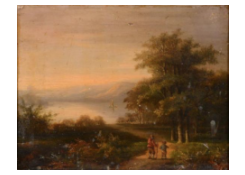 Work 6353: Lake Landscape with Figures