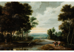 Work 6450: Landscape with Peasants and Animals