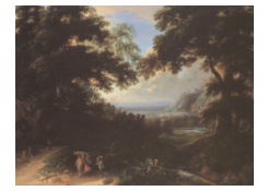 Work 6499: Forest Landscape with a Montainous Background