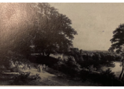 Work 6502: Wooded Landscape with a Little Church and Pilgrim Groups