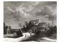 Work 6513: Winter Landscape with a Cottage